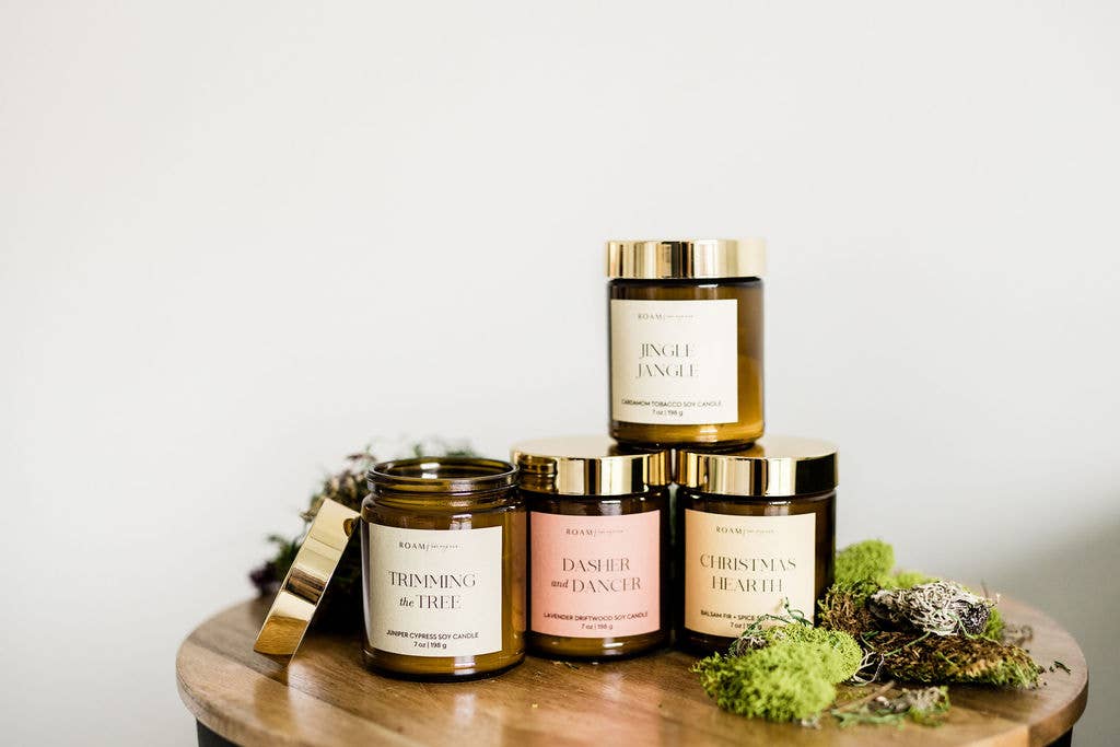 Dasher and Dancer Christmas Candle - HER Home Design Boutique